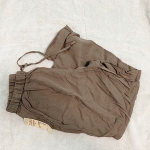 Muji easy tapper khaki beige pants XS